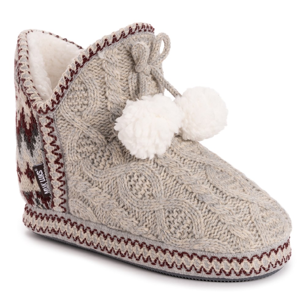 Women's muk luks amira bootie slippers discount