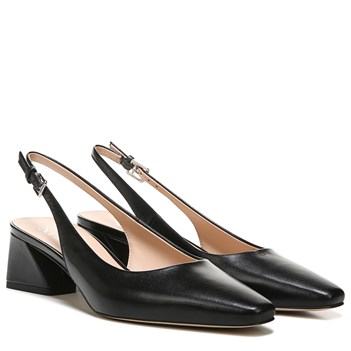 靴 Backle-Belted Slingback Pumps Cole Haan Noella Bow Leopard Print Leather Slingback Pumps