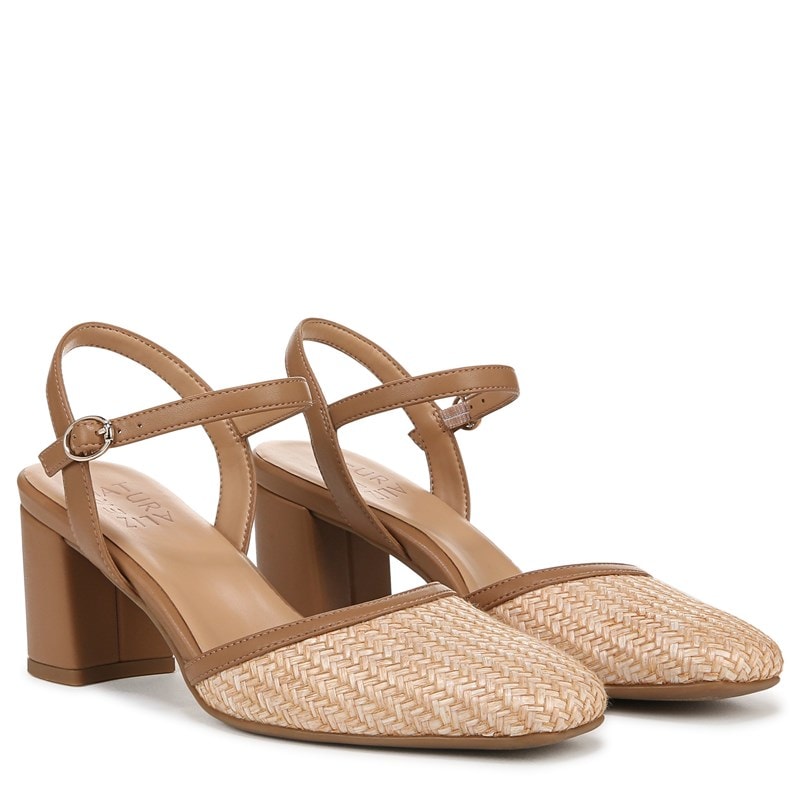 Naturalizer Women's Wave Dress Shoe Sandals (Brown Woven Fabric) - Size 7.5 W