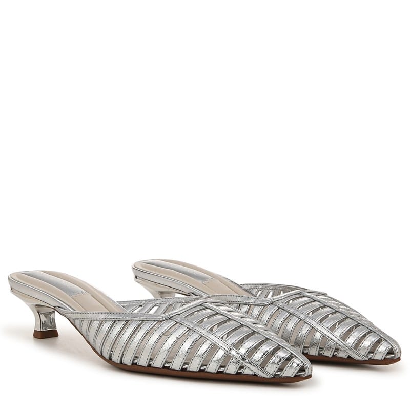 Franco Sarto Women's Marlina Mule Shoes (Silver Faux Leather) - Size 10.0