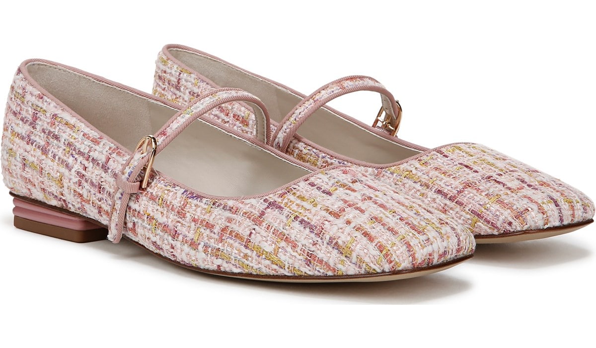 (取寄) フランコ サルト レディース ティンズリー メアリー ジーン フラッツ Franco Sarto women Tinsley Mary Jane Flats Pink Tweed Multi Franco Sarto Women's Tinsley Mary Jane Flat | Famous Footwear