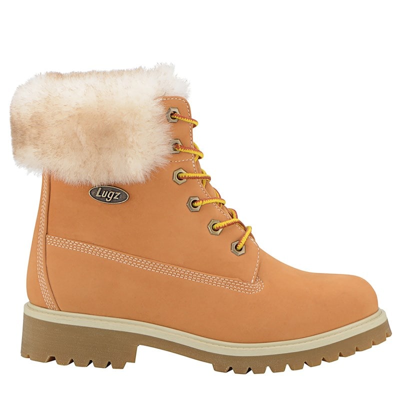 Lugz Women's Convoy Fur Lace Up Boots (Golden Wheat/Cream) - Size 8.0 M