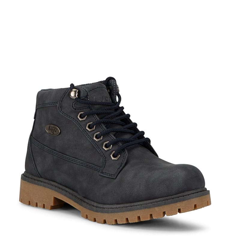 Lugz Women's Mantle Mid Top Lace Up Boots (Navy/Gum) - Size 10.0