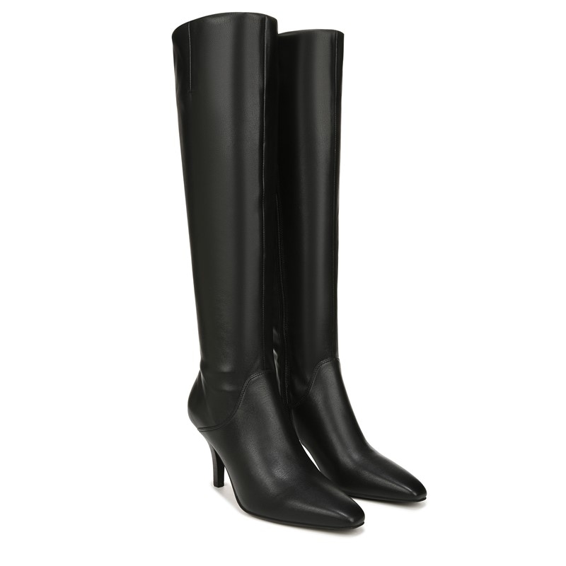 Franco Sarto Women's Lyla Knee High Boots (Black Synthetic) -( Size 5)