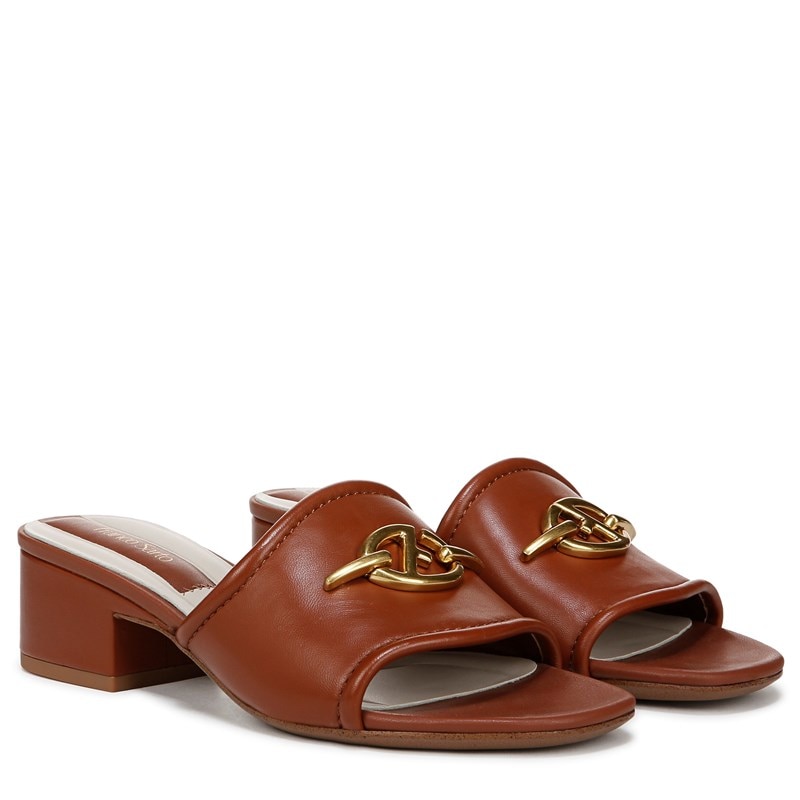Franco Sarto Women's Noreen Sandals (Acorn Brown Leather) - Size 8.0 W