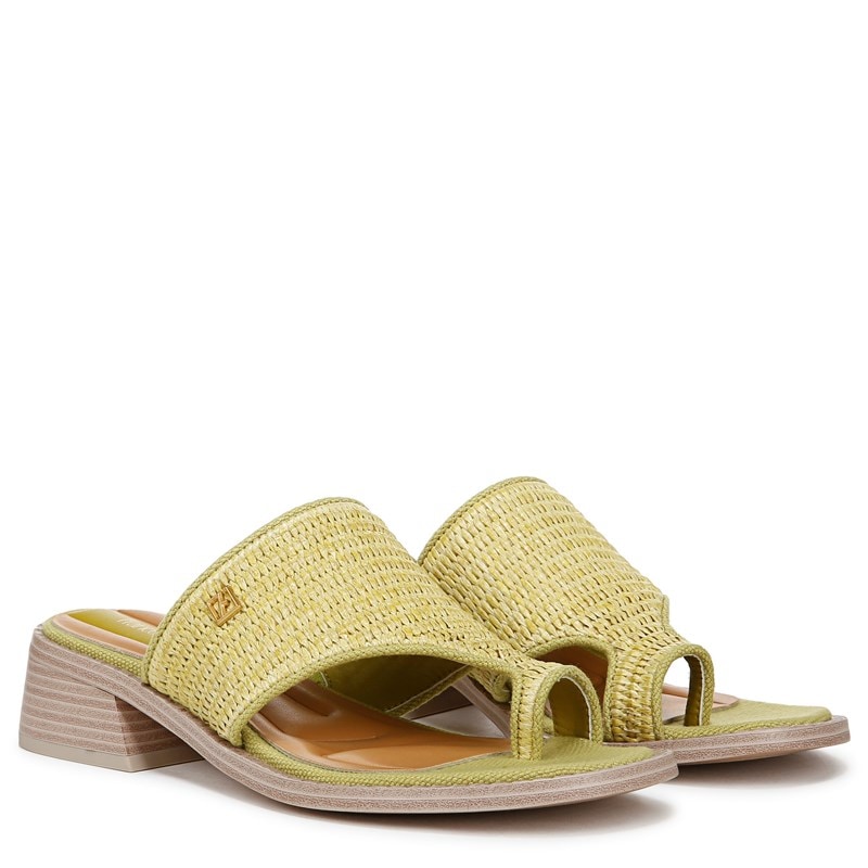 Franco Sarto Women's Sia Slide Sandals (Seaweed Green Fabric) - Size 5.5 M