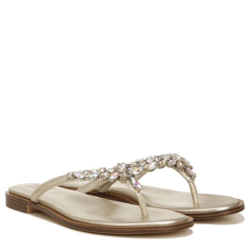 Naturalizer Women's Fallyn Flip Flop Sandals (Champagne) - Size 4.5 M