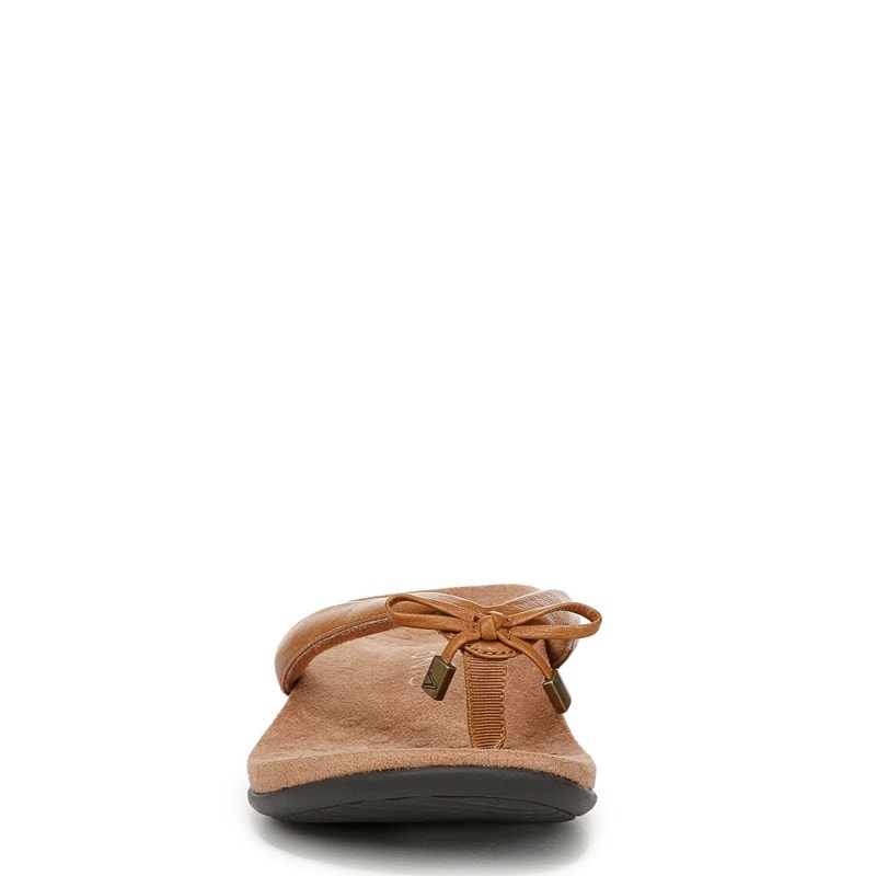 Vionic Women's Bella Flip Flop Sandals (Light Brown Leather) - Size 10.0 M