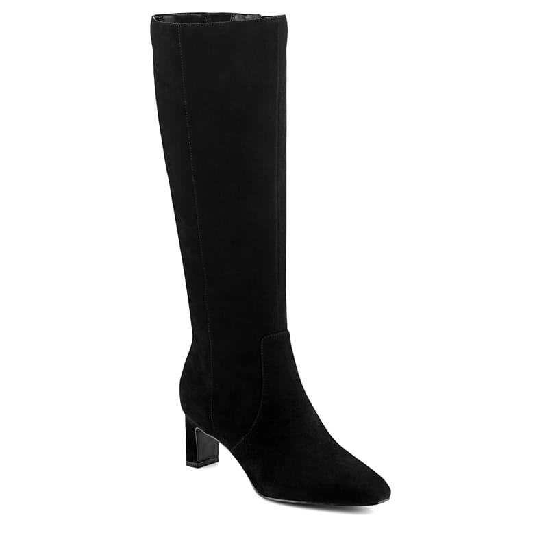 Rockport Women's Mabel Knee High Dress Boots (Black Suede) - Size 6.5 W