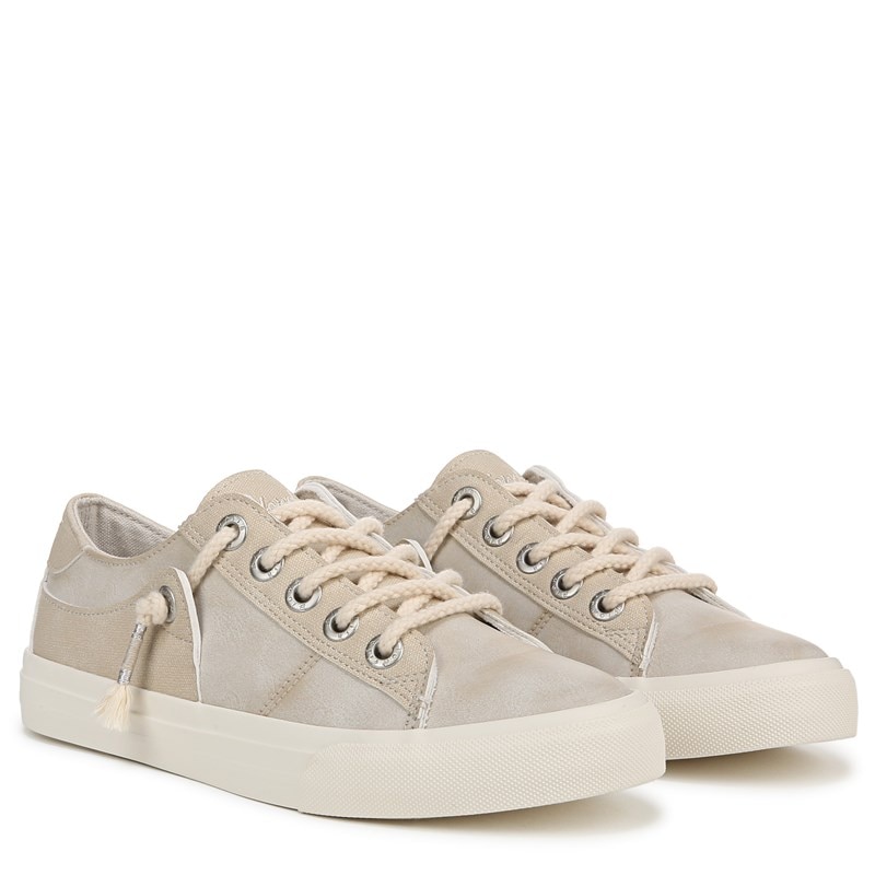 Blowfish Malibu Women's Martina Slip On Sneakers (Cream Faux Leather) - Size 8.5 M