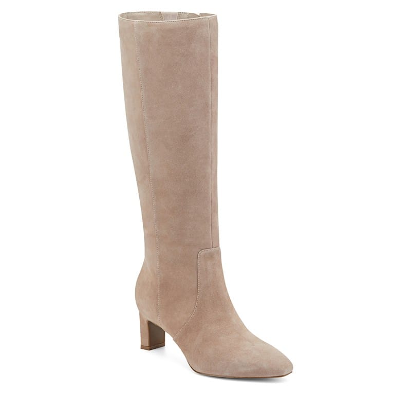 Rockport Women's Mabel Wide Calf Knee High Dress Boots (Beige Suede) - Size 11.0 M