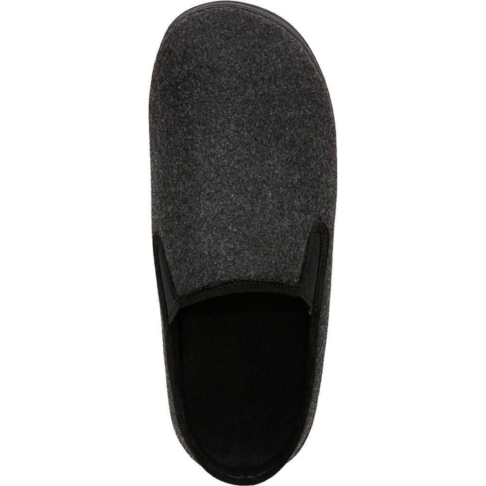 Vionic Unwind Clog Slipper Mens 10.5 Black Wool Arch Support Mule House Shoe Vionic Unwind Slipper - Men main image 4