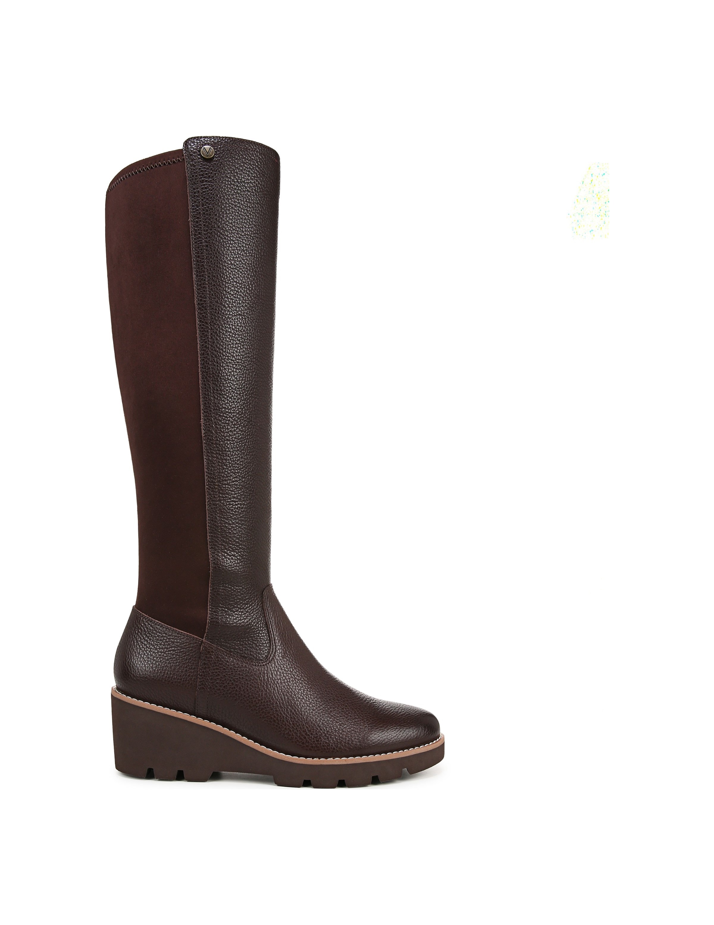 Vionic Women s Ashland Knee High Wide Calf Wedge Boot Famous Footwear