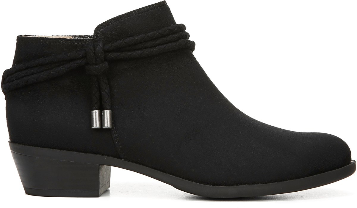 black wide block heels