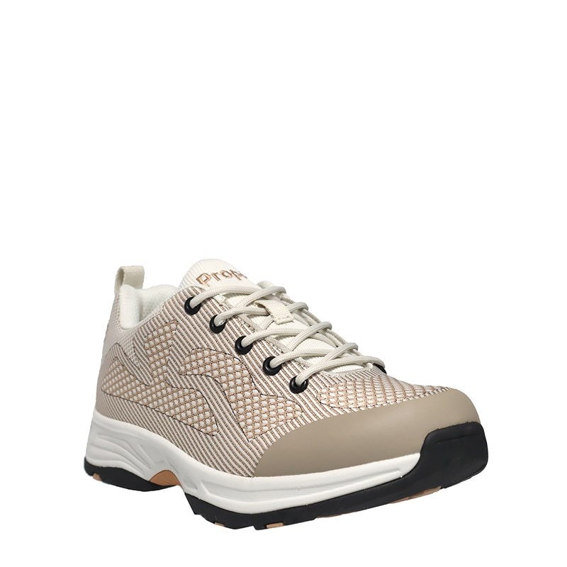 Propet Women's Cora Sneakers (Tan/Onyx) - Size 8.0 M