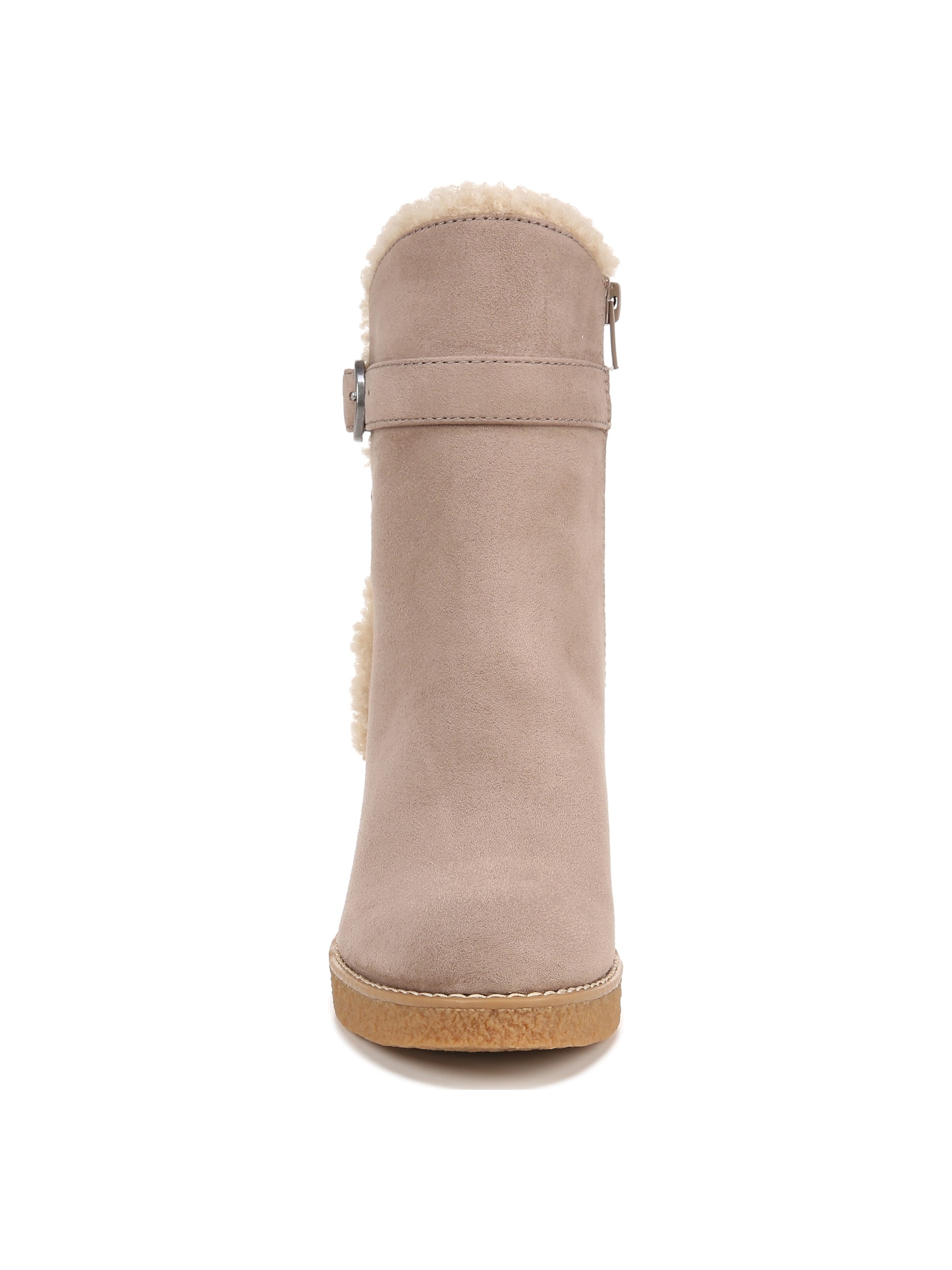 Shearling clearance wedge booties