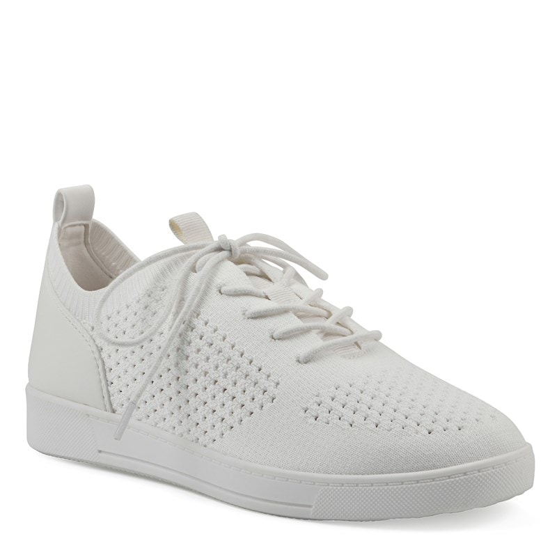 White Mountain Women's Upscale Sneakers (White Fabric) - Size 6.5 M