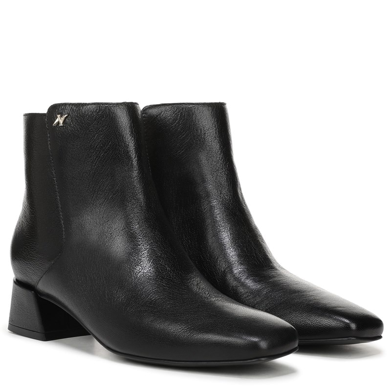 Naturalizer Women's Jade Ankle Booties (Black Leather) - Size 9.5 M