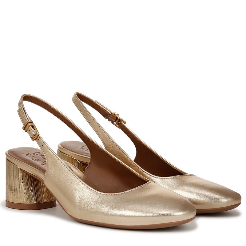 Naturalizer Women's Lane Slingback Pump Shoes (Dark Gold Leather) - Size 11.0 W