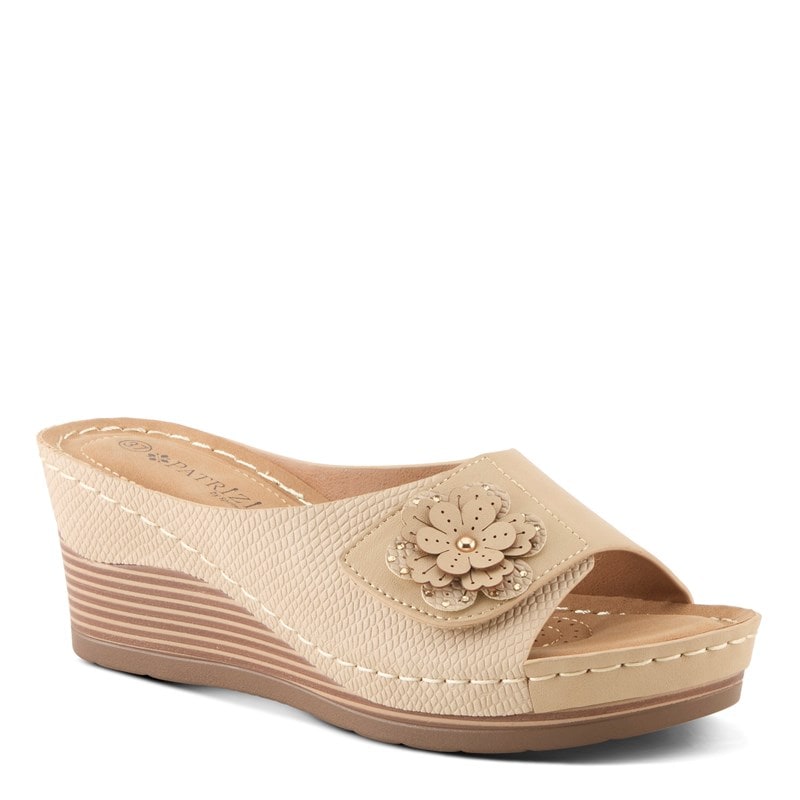 Patrizia Women's Mahan Slide Wedge Sandals (Beige) - Size 36.0 M