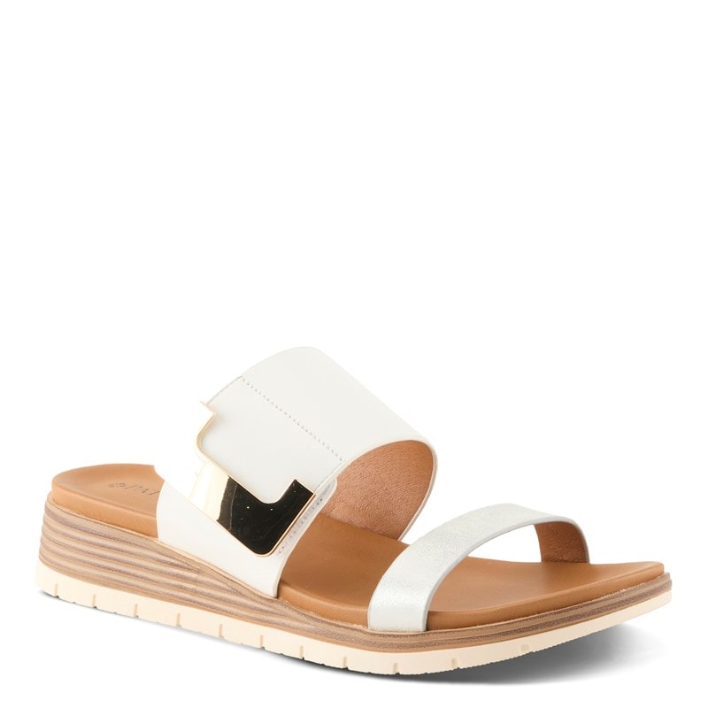 Patrizia Women's Maliyah Slide Sandals (White/Multi) - Size 42.0 M