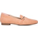 Coral Pink Suede Leather