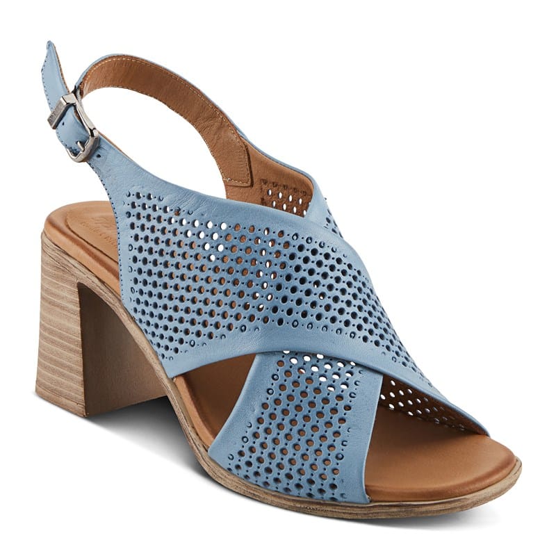Spring Step Women's Luanca Block Heel Dress Sandals (Blue) - Size 36.0