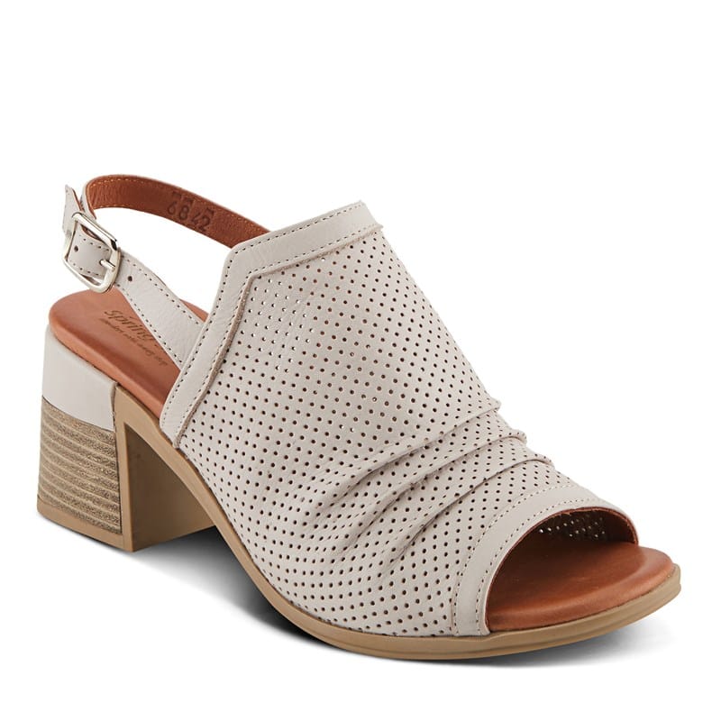 Spring Step Women's Noctium Block Heel Dress Sandals (Stone) - Size 41.0 M