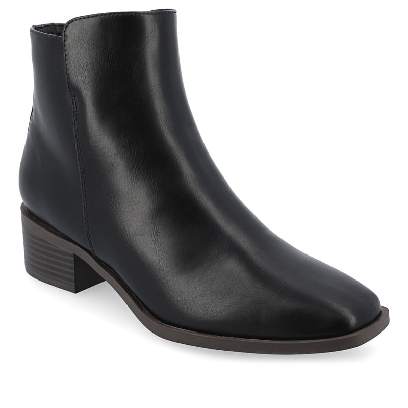 Journee Women's Cappri Ankle Boots (Black Synthetic) - Size 7.0 M