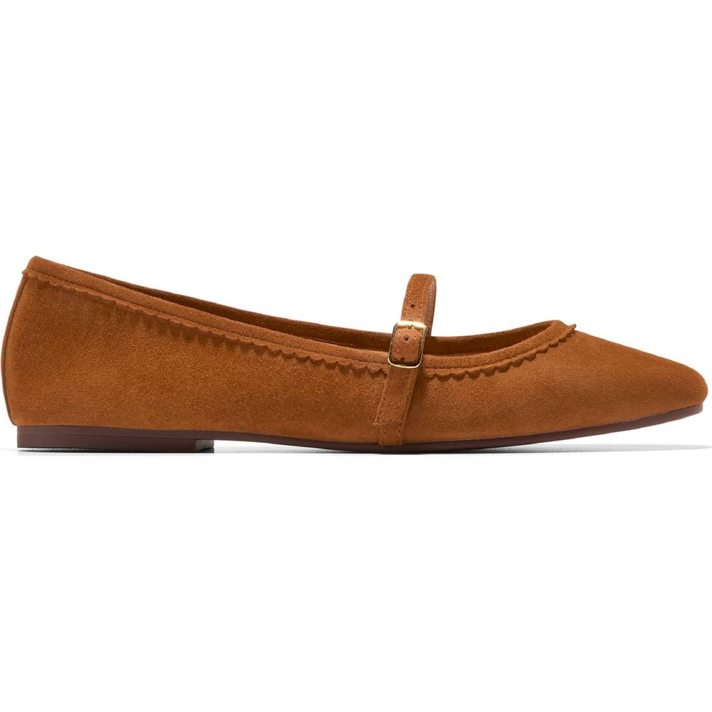 Cole Haan Women's Yelena Scallop Mary Jane Ballet Flat | Famous