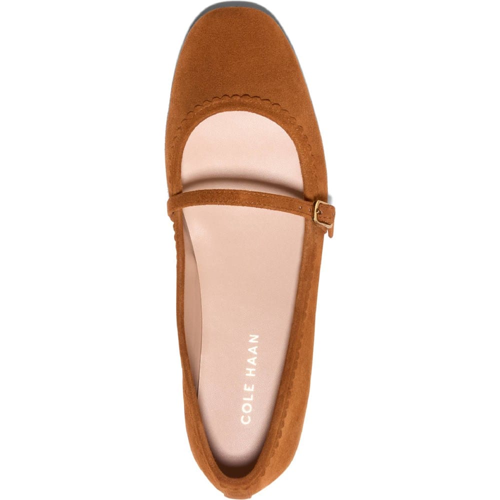 Sandales Compensées Cole Haan - Taille US 8 (Women), Largeur B - Cuir Marron Avec Bride Cheville - Occasion