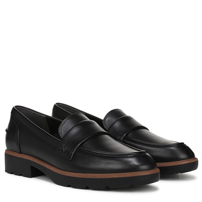Vionic Women's Cleo Loafers (Black Tumbled Leather) - Size 11.0 M