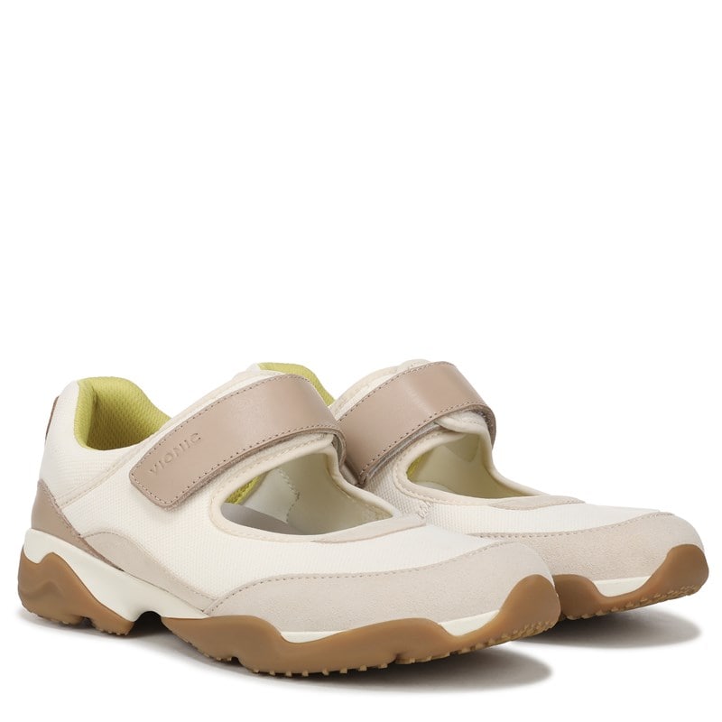 Vionic Women's Walk Slim Giselle Shoes (Ivory Leather) - Size 10.0 W