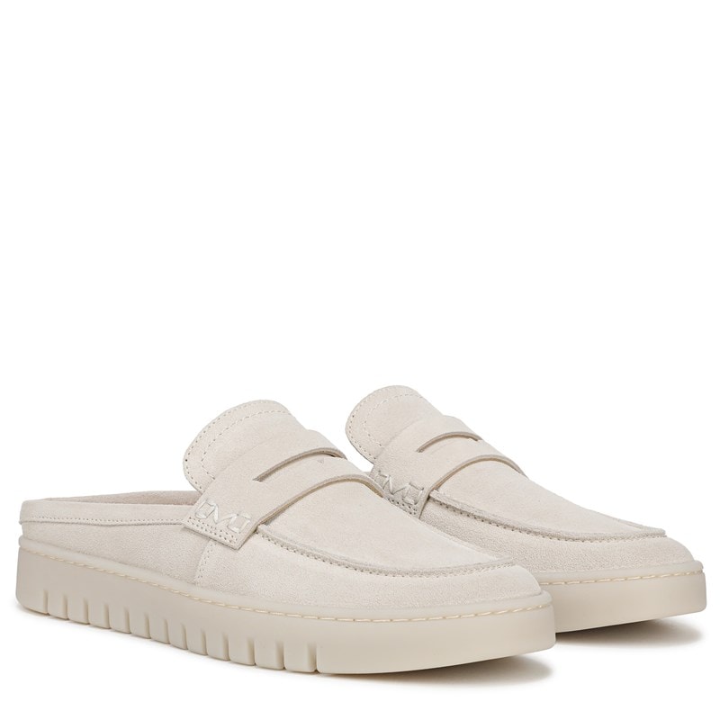 Vionic Women's Uptown Mule 2 Shoes (Parchment Suede) - Size 10.0 W