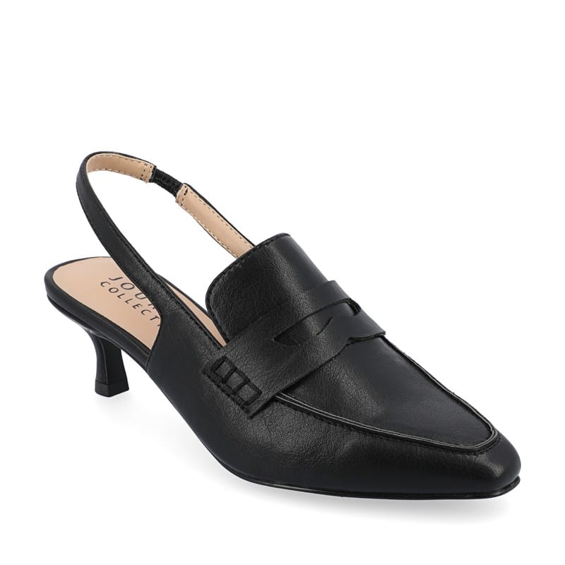 Journee Women's Amory Wide Dress Mule Shoes (Black) - Size 10.0 W