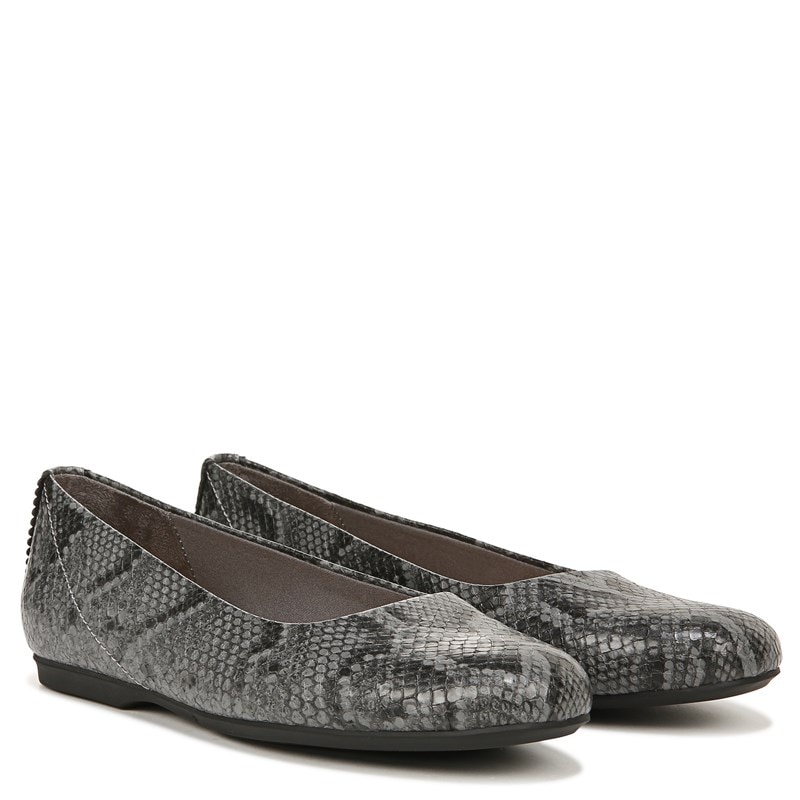 UPC 768363955435 product image for Dr. Scholl's Women's Wexley Ballet Flat Shoes (Grey Faux Leather) - Size 8.0 W | upcitemdb.com