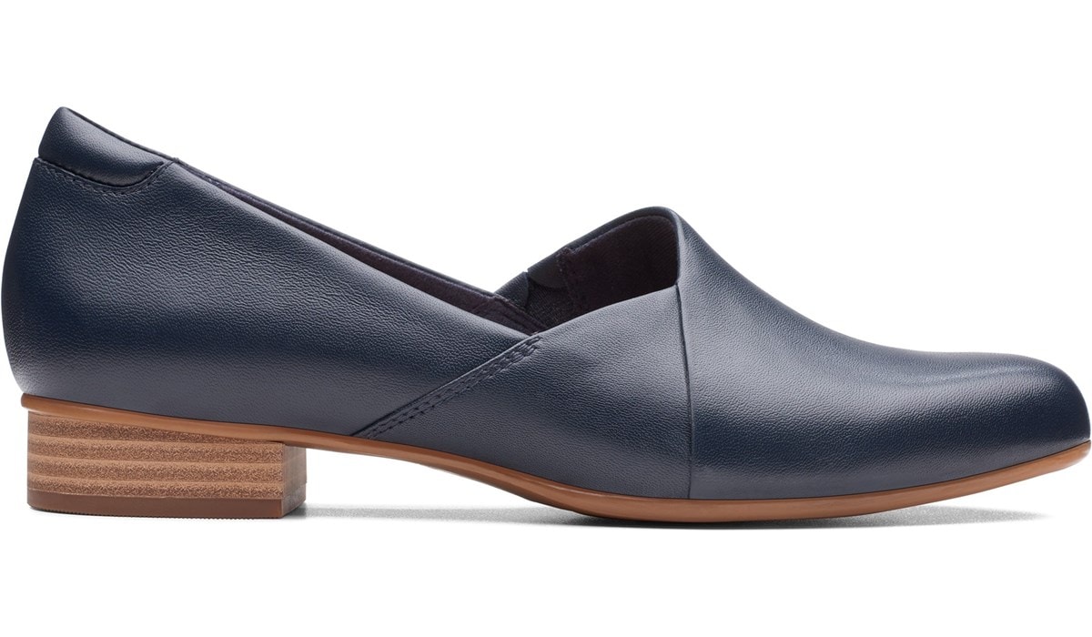 clarks ladies navy loafers