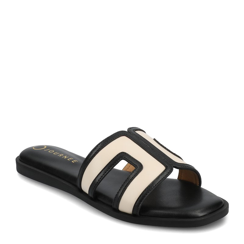 Journee Women's Primah Slide Sandals (Bone) - Size 9.0 M