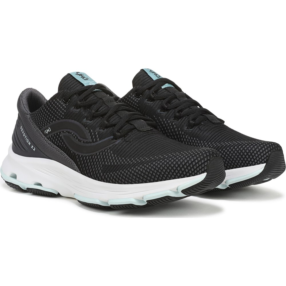 (取寄) ライカ レディース ディヴォーション X 2 ウォーキング スニーカー Ryka women Devotion X 2 Walking Sneakers Black/Black Rykä Women's Devotion X 2 Walking Sneaker | Famous Footwear