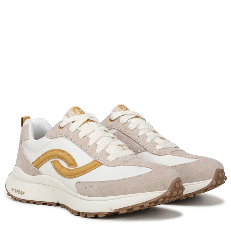 Ryka Women's Jetsetter Sneakers (Terra Taupe/Yellow Suede) - Size 9.0 M
