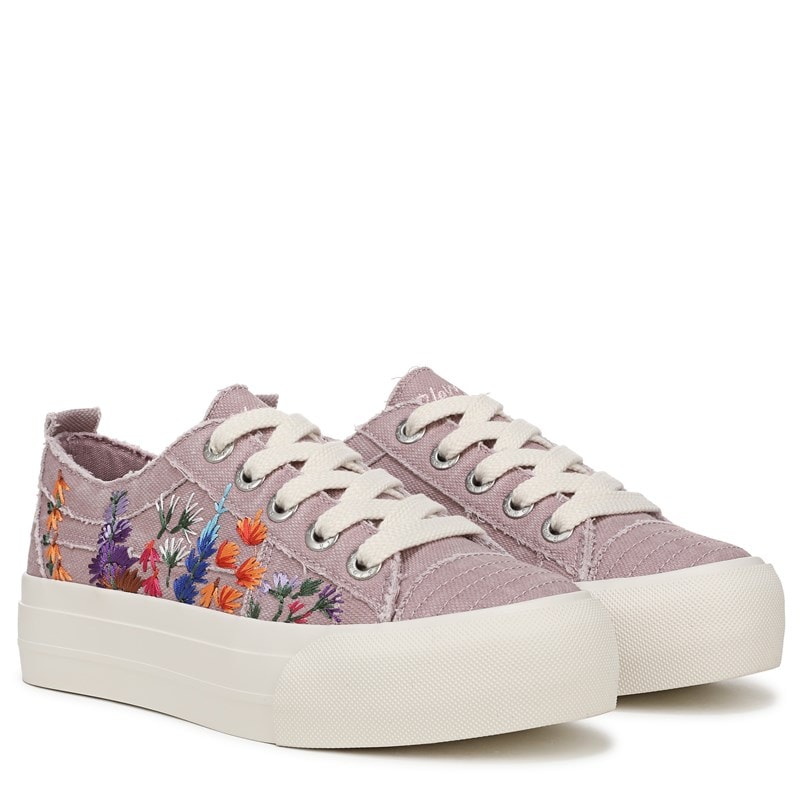 Blowfish Malibu Women's Sadie-Sun Platform Sneakers (Iris Purple Canvas) - Size 8.5 M