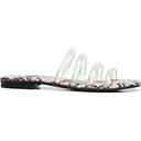Clear Black White Snake Print