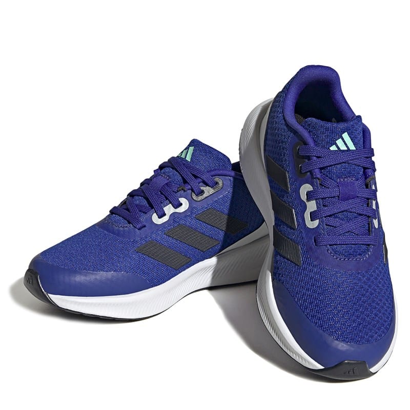 Adidas Kids' Runfalcon 3.0 Sneaker Little/Big Kid Shoes (Blue/Ink/White) - Size 3.5 M