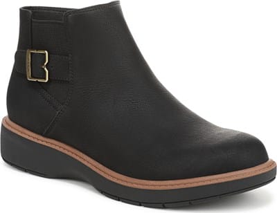 Women's Calm One Ankle Boot - Black Faux Leather