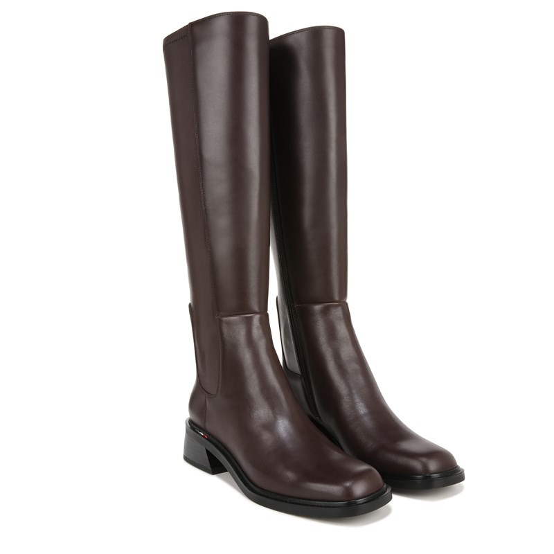Franco Sarto Women's Giselle Knee High Boots (Castagno Brown Leather) - Size 12.0 W