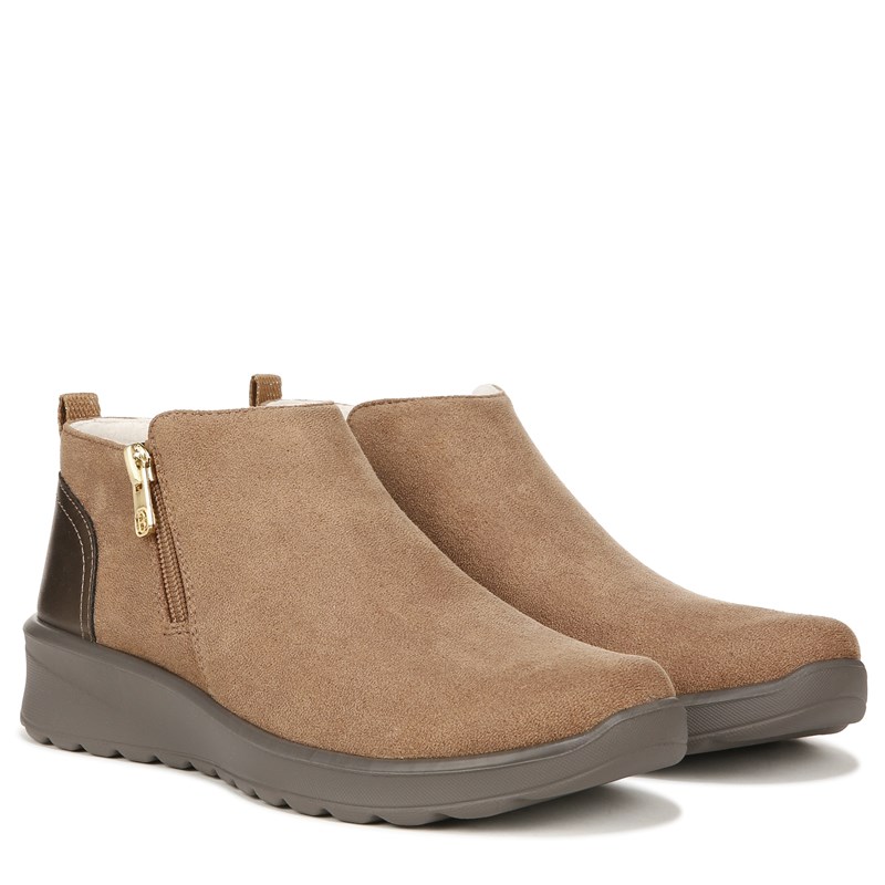 Bzees For Lifestride Women's Greta Ankle Booties (Brown Fabric) - Size 11.0 W
