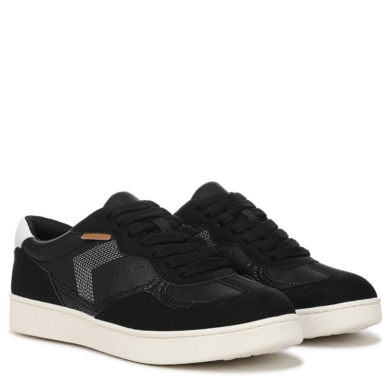 Dr. Scholl's Women's Right On Sneakers (Black Faux Leather) - Size 10.0 M