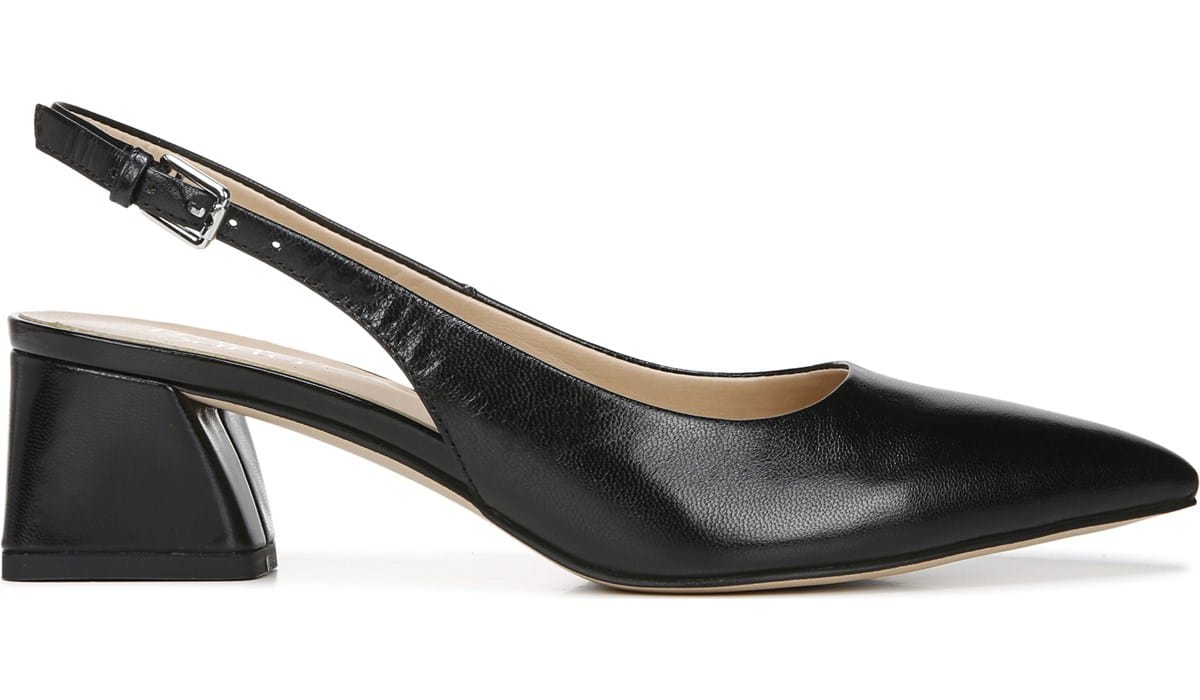 Franco Sarto Women's Racer Slingback Pump Black, Heels, Famous Footwear