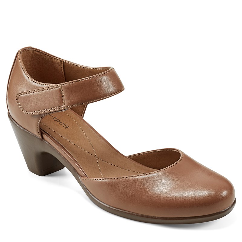 Easy Spirit Women's Casity Mary Jane Heel Shoes (Medium Brown) - Size 10.0 W
