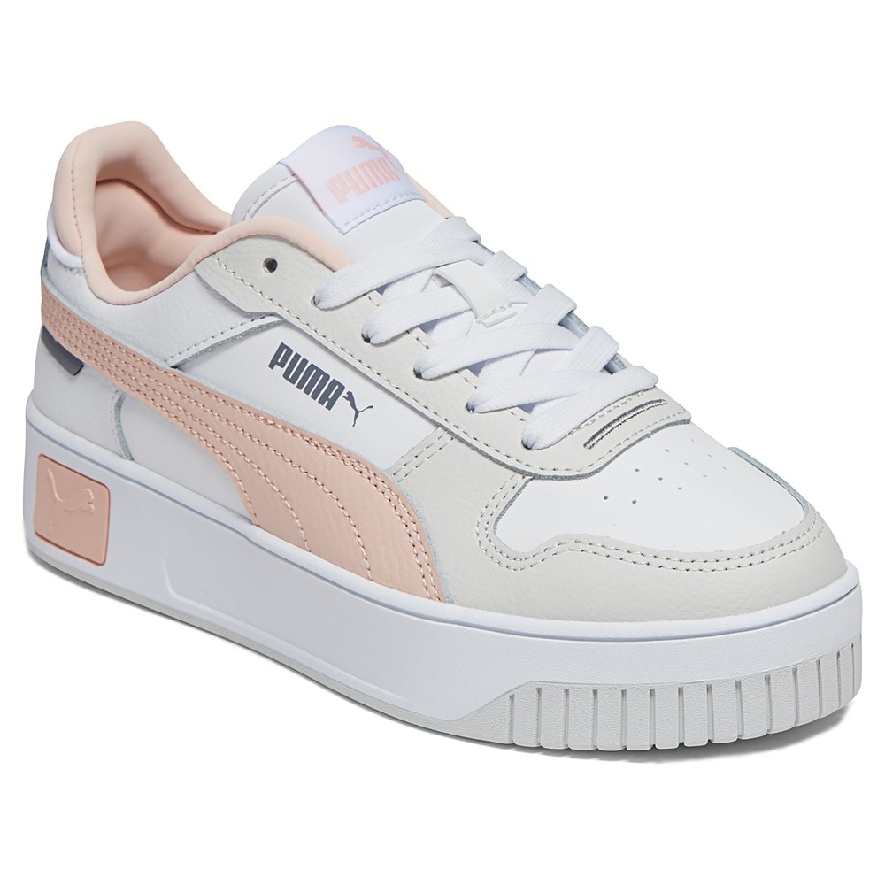 White Puma Womens Carina Mid Top Sneaker, Womens